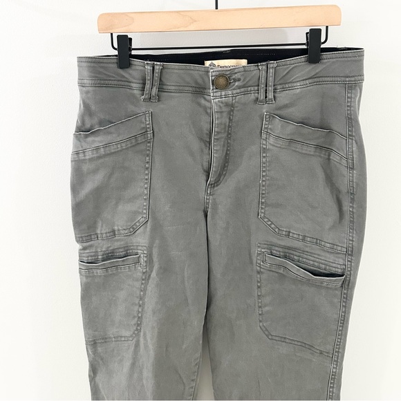 Democracy ‘Ab Technology’ Roll Tab Ankle Pants Gray Size 12 - Picture 3 of 6